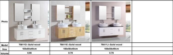 Chinese Commercial Bathroom Vanities with Double Sink T9011