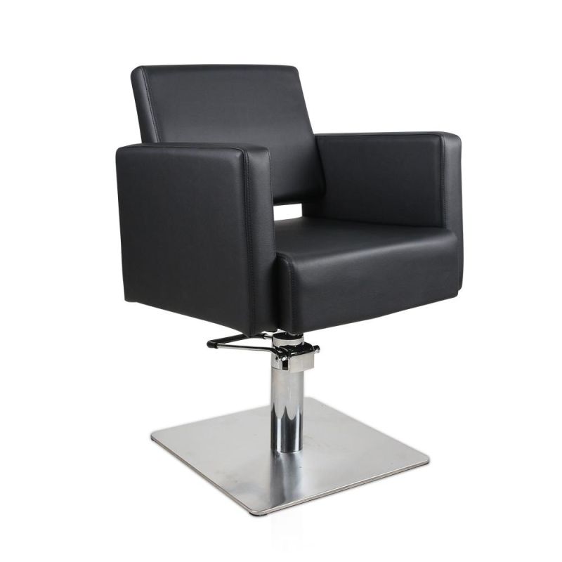 Hl-7283 Salon Barber Chair for Man or Woman with Stainless Steel Armrest and Aluminum Pedal