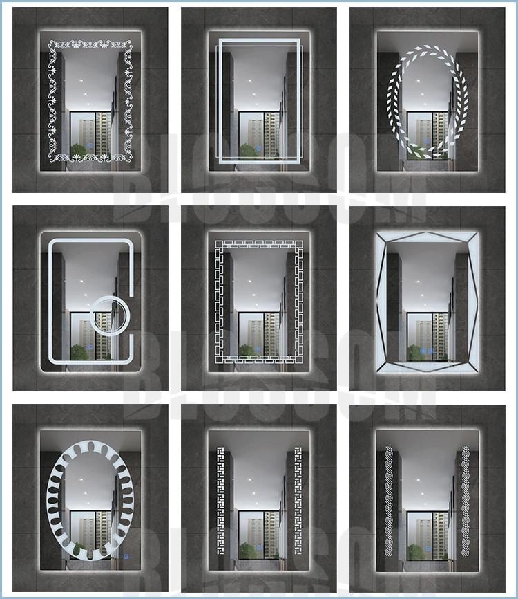 Home Hotel Furniture Illuminated LED Bathroom Mirror with Lights Sensor Switch