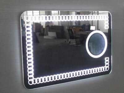 Waterproof LED Smart Mirror Bathroom Frameless Mirror Screen with Functions Customized