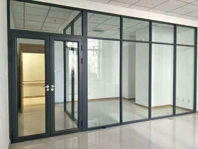 Aluminum Profiles Powder Coating Black Office Partition