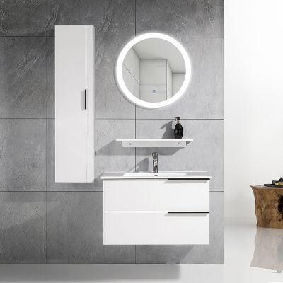 2022 Hot Sale New Wall Mounted Artificial Marble Bathroom Cabinet Modern Floating Bathroom Vanity with Mirror Bathroom Sink Cabinets