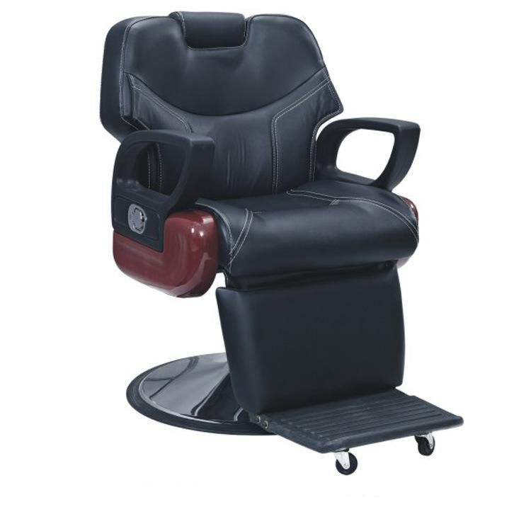 Hl-6085D Salon Barber Chair for Man or Woman with Stainless Steel Armrest and Aluminum Pedal