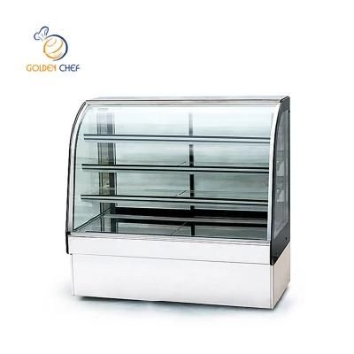 Commercial Cake Refrigerated Showcase Dessert Display Cabinet Display Chiller Cured Glass Bakery Food Refrigerator