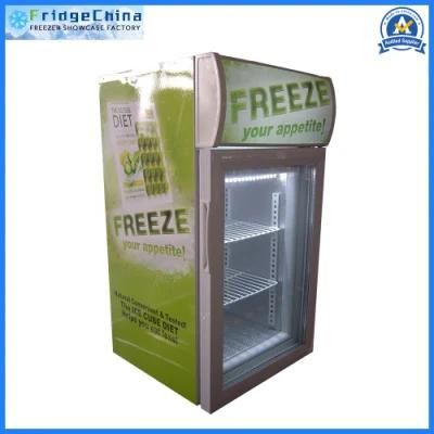 Commercial Front Door Open Glass Door Ice Cream Showcase