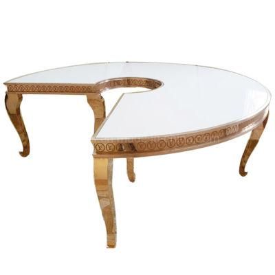 Customized Commercial Banquet Furniture Elegant Round Dining Room Table