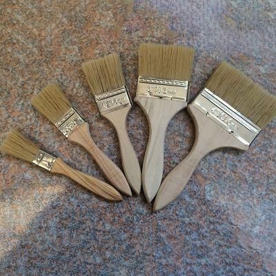 Wooden Handle Paint Brush Imitation Hog Bristle Brush Sweeping Dust Brush