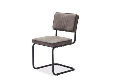 Modern Design Home Dining Room Kitchen Furniture Velvet Fabric Chrome Plated Leg Dining Chair