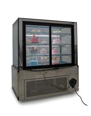 Custom Supermarket Store Cake Dessert Display Fridge Glass Door Cake Showcase Bakery Display Cabinet