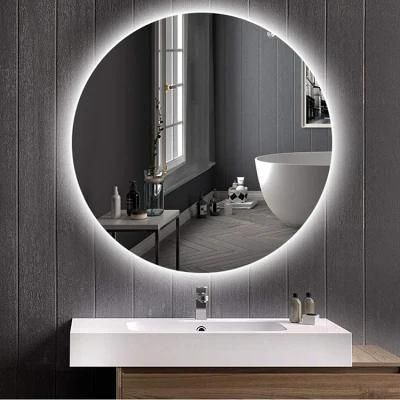 Hot Sale Illuminated Wall Decorative LED Bathroom Mirror for Barber Restaurant