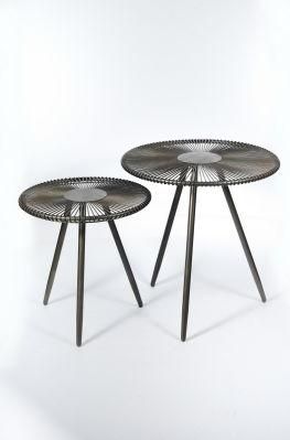 Offering Coffee Table Made of Metal Made in China with Industrial Style