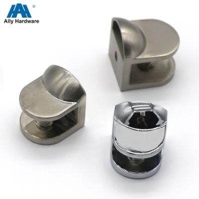 Support 8-10 Glass Single Side Zinc Alloy Glass Shelf Clamp