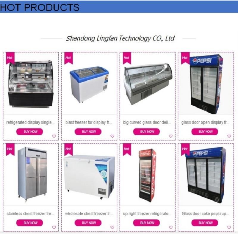 CE Approved Upright Double Glass Door Display Beverage Cooler Showcase
