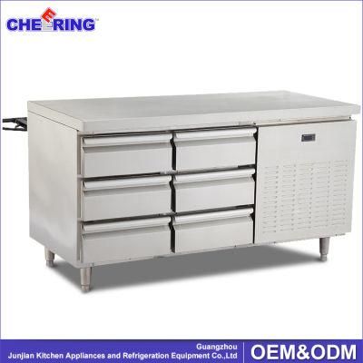 Kitchen Equipment Refrigerated Under Counter Prepare Worktable