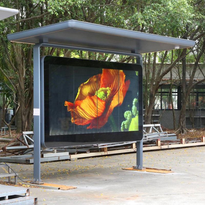 Metal Bus Shelter for Public Facilities (HS-BS-F026)