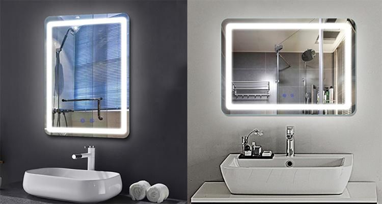 Wholesale Smart Household LED Bathroom Wall Mounted Furniture Mirror with Touch Screen Anti-Fog