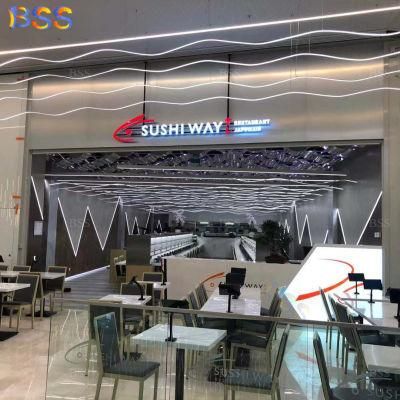 Sushi Service Counter Luxury LED Commercial Sushi Bar Service Counter
