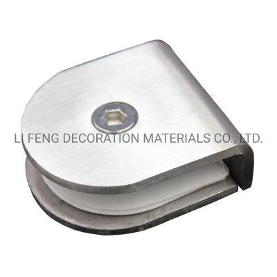 Zinc Alloy 0&deg; Round Glass Door Fixed Clip