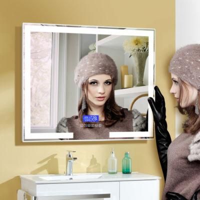 Wall Mounted Lighted Vanity Bathroom Smart Mirror Bluetooth Speaker