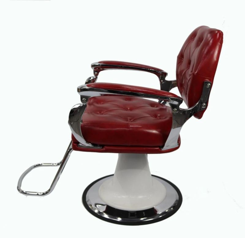 Hl-7269 Salon Barber Chair for Man or Woman with Stainless Steel Armrest and Aluminum Pedal