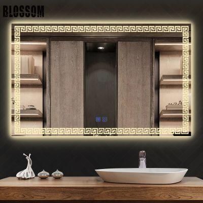 Classical Touch Screen Illuminated Lighting Wall Mirror Bathroom LED