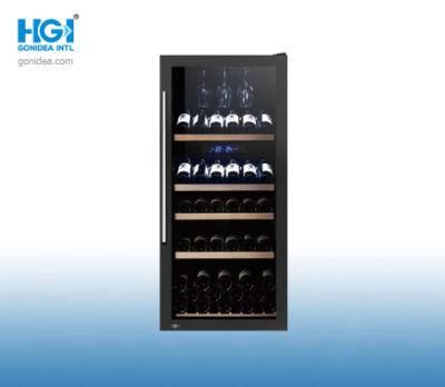 137 Bottles Single Glass Door Wine Cooler Storge Showcase Jc-380la2fb-C1