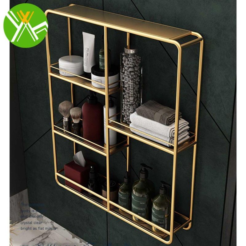 Retro Bathroom Space Saver Rack Simple Luxury Storage Rack Bathroom for Bathroom Decoration