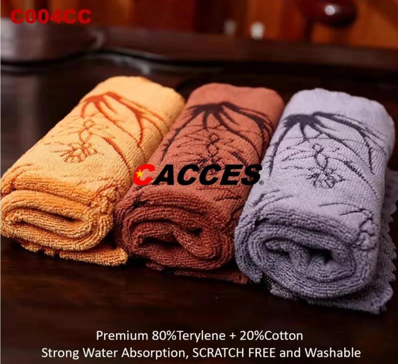 Cotton Catering Tea Towels Pack of 1/2/3/4/5 Kitchen Restaurant Bar Glass Cloth Professional Grade Essential Dish Cloth 30*30 All Colors Dish Cloth Office Towel