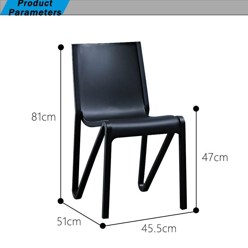 Stackable Outdoor Home Furniture Modern Plastic Ms Frame Polyurethane Chair