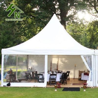 5X5m Aluminum Frame PVC Cover Garden Party Gazebo Tent