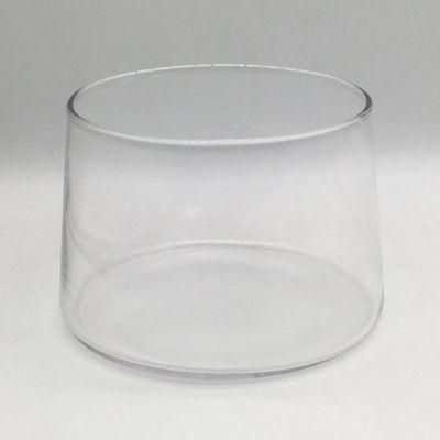 Clear Medium Size Glass Candle Holder for Decoration and Celebration