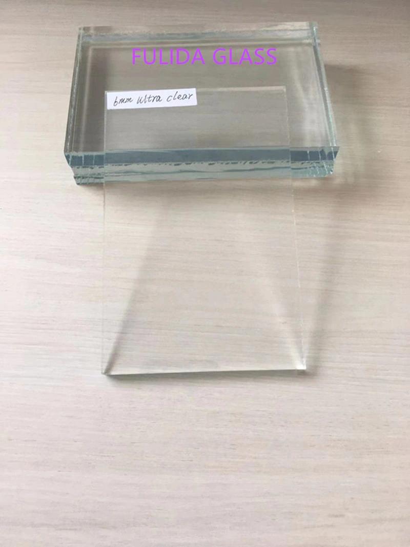 6mm Low Iron/Ultra Clear Float Glass Sheet