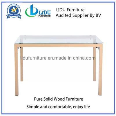 Restaurant Furniture Dining Table Set Tempered Glass Dining Table