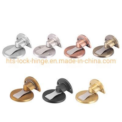 Spring Door Stopper Door Hardware Zinc Alloy Magnetic Catch for Floor or Wall Mounted Door Stopper