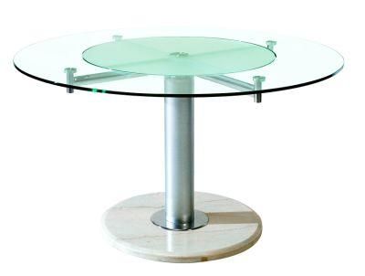 Hot Selling Modern Dining Room Furniture Home Furniture Stainless Steel Glass Dining Table
