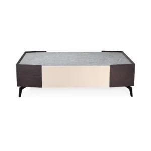 High Quality Wooden Coffee Table with Glass Top for Modern Living Room (YA989A)