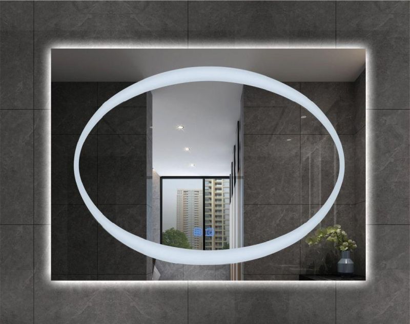 Modern Home Style Wall Mounted Illuminated Smart LED Lighting Bathroom Mirror Decorative Bath Mirror