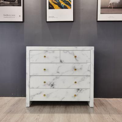 Factory Sales Painted Faux Stone Mirrored Dresser Glass Furniture Home
