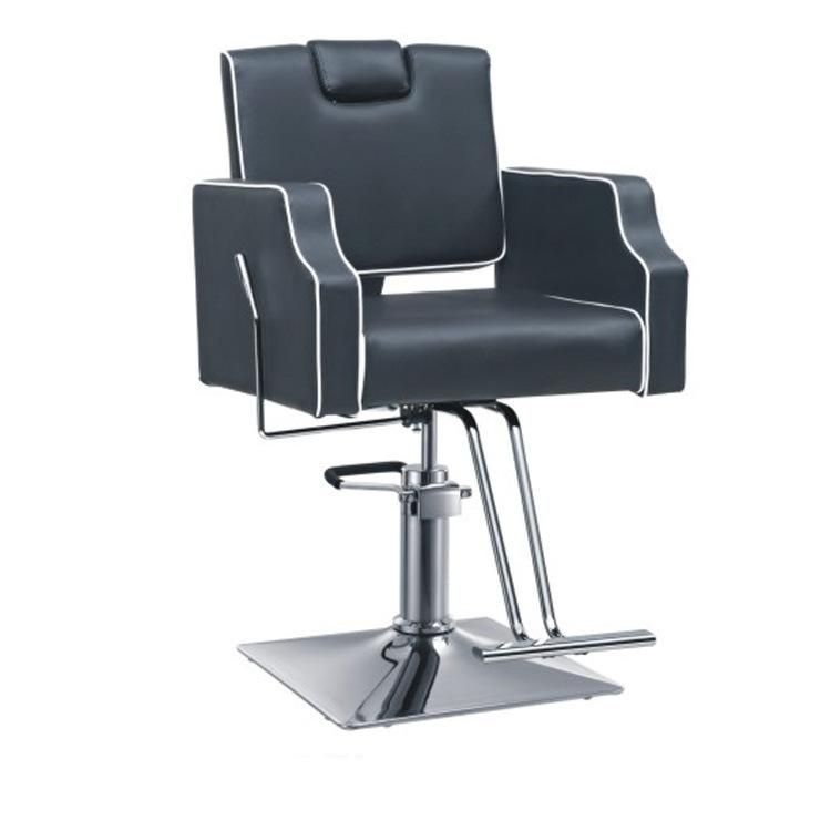 Hl-1127A Salon Barber Chair for Man or Woman with Stainless Steel Armrest and Aluminum Pedal