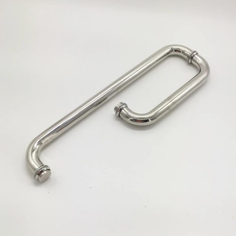 Stainless Steel 304 Bathroom Glass Door Handle for Cabinet Glass Pull Door