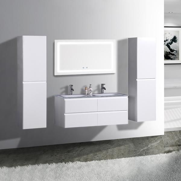 New Style Lacquer LED Bathroom Furniture Set T9319