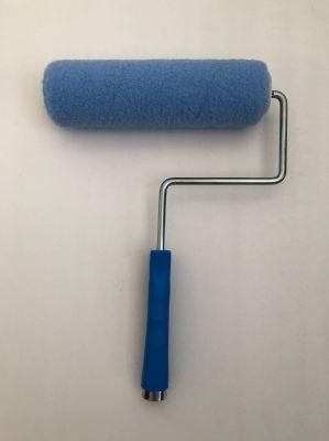 High Quality Paint Roller Brush Cheap Paint Roller Brush Blue Polyester with American Frame