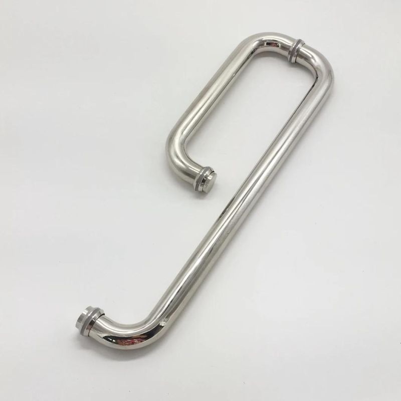 Stainless Steel 304 Bathroom Glass Door Handle for Cabinet Glass Pull Door