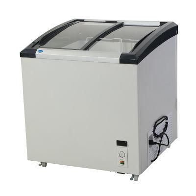 Good Price Made in China Double Door Showcase Chest Freezer
