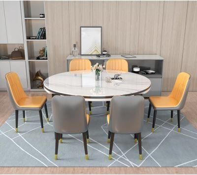 Tempered Glass Desktop Rectangular Modern Minimalist Variable Round Table Small Apartment Table