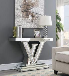 Mirroed Console Table with LED