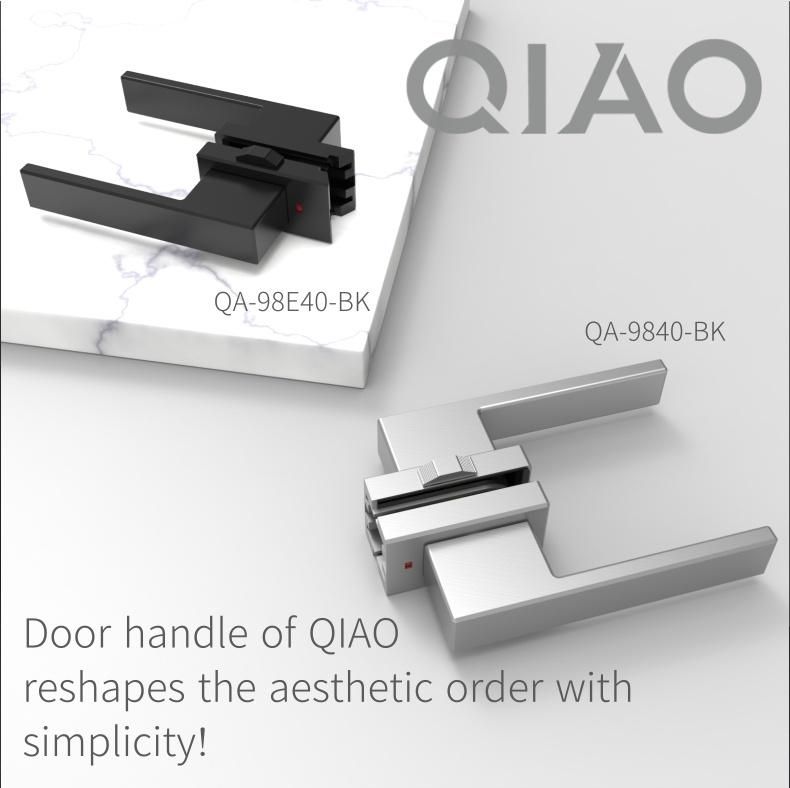 Modern Glass Door Handle Anodized Matte Sliver