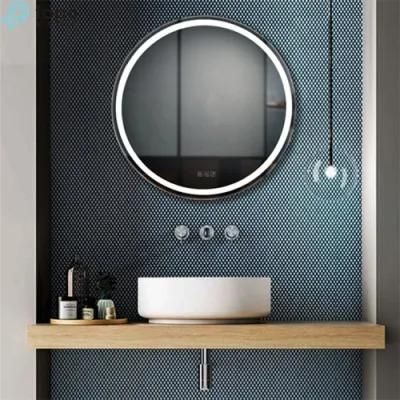 800mm Round LED Light Makeup Wall Hotel Bathroom Illuminated Mirror (MR-YB1-DJ005)