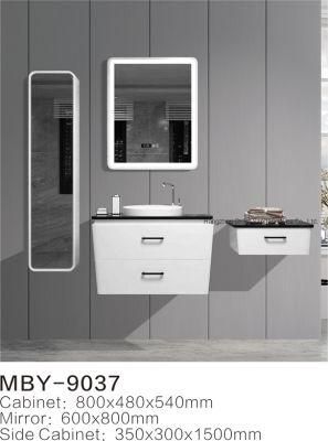 Hotel European Modern Wall-Hung PVC Bathroom Vanity