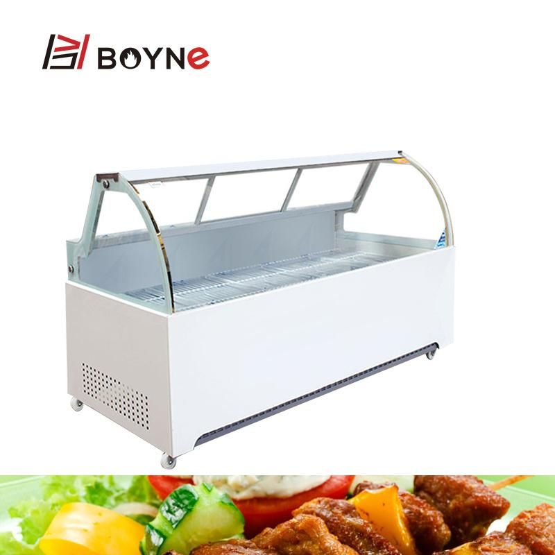 Chinese Braised Food Chiller Meat Showcase Snack Food Display Cabinet